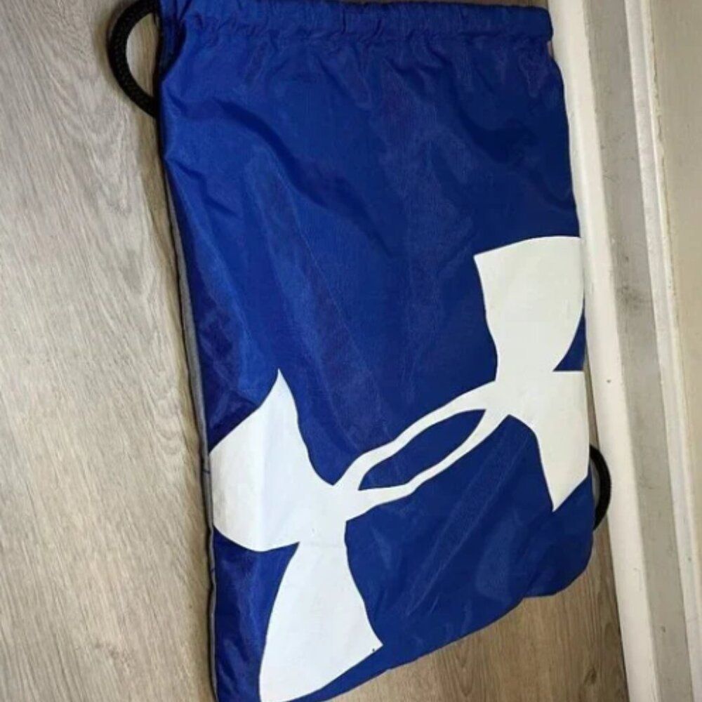 Under Armour Blue Ozsee Sackpack Drawstring Backpack Sport Gym Bag NEW